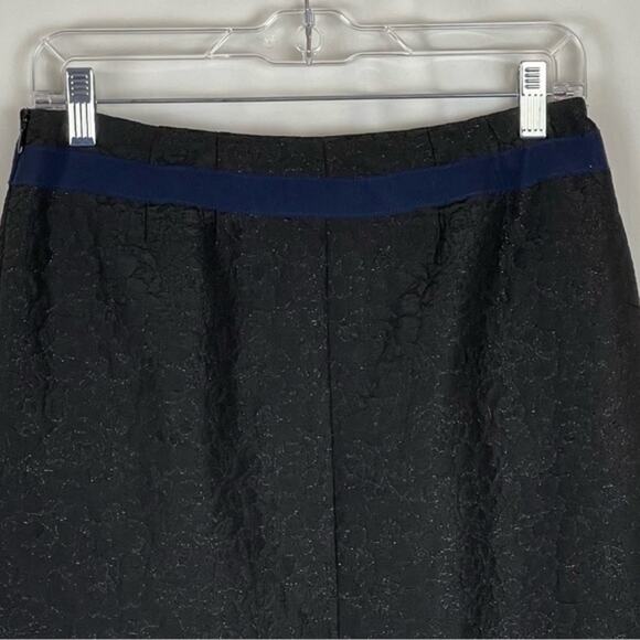 Vera Wang Metallic Black Pleated Party Event Skirt NWOT Size 2 - Picture 5 of 11